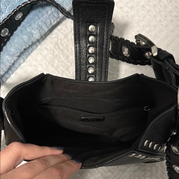 Urban Outfitters Black Studded Shoulder Bag - Picture 4 of 4